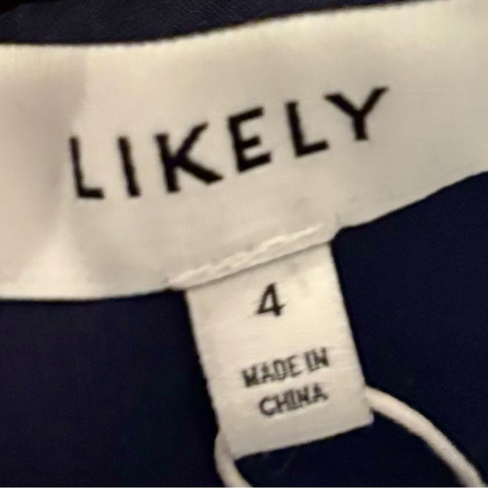 NWT Likely Shannon gown navy dress size 4 - Picture 7 of 11